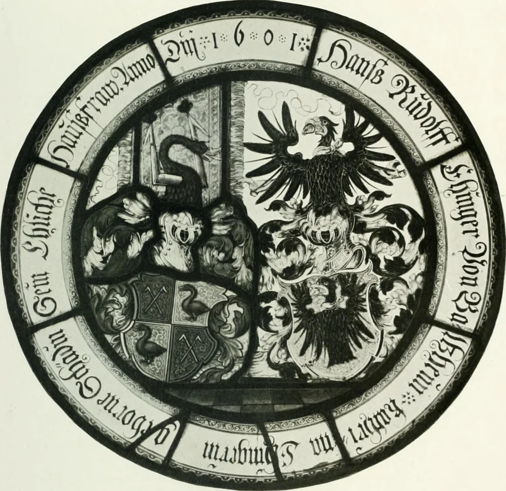 An illustration from Schwäbische Glasmalerei, 1912, leaf 146