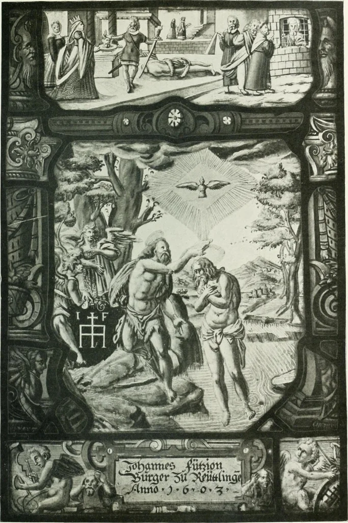 An illustration from Schwäbische Glasmalerei, 1912, leaf 148