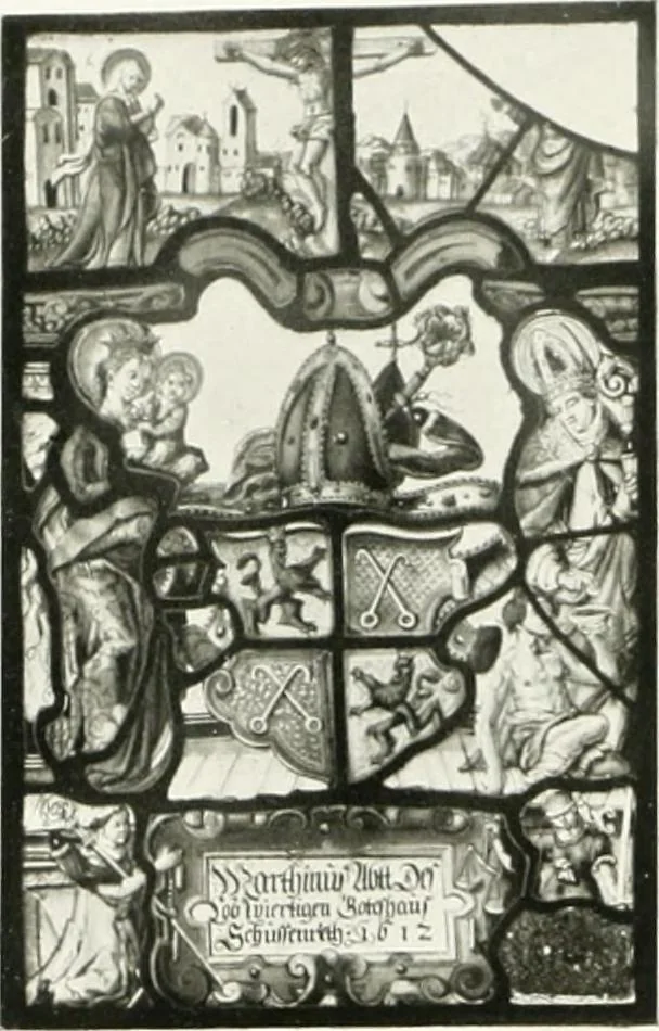 An illustration from Schwäbische Glasmalerei, 1912, leaf 153