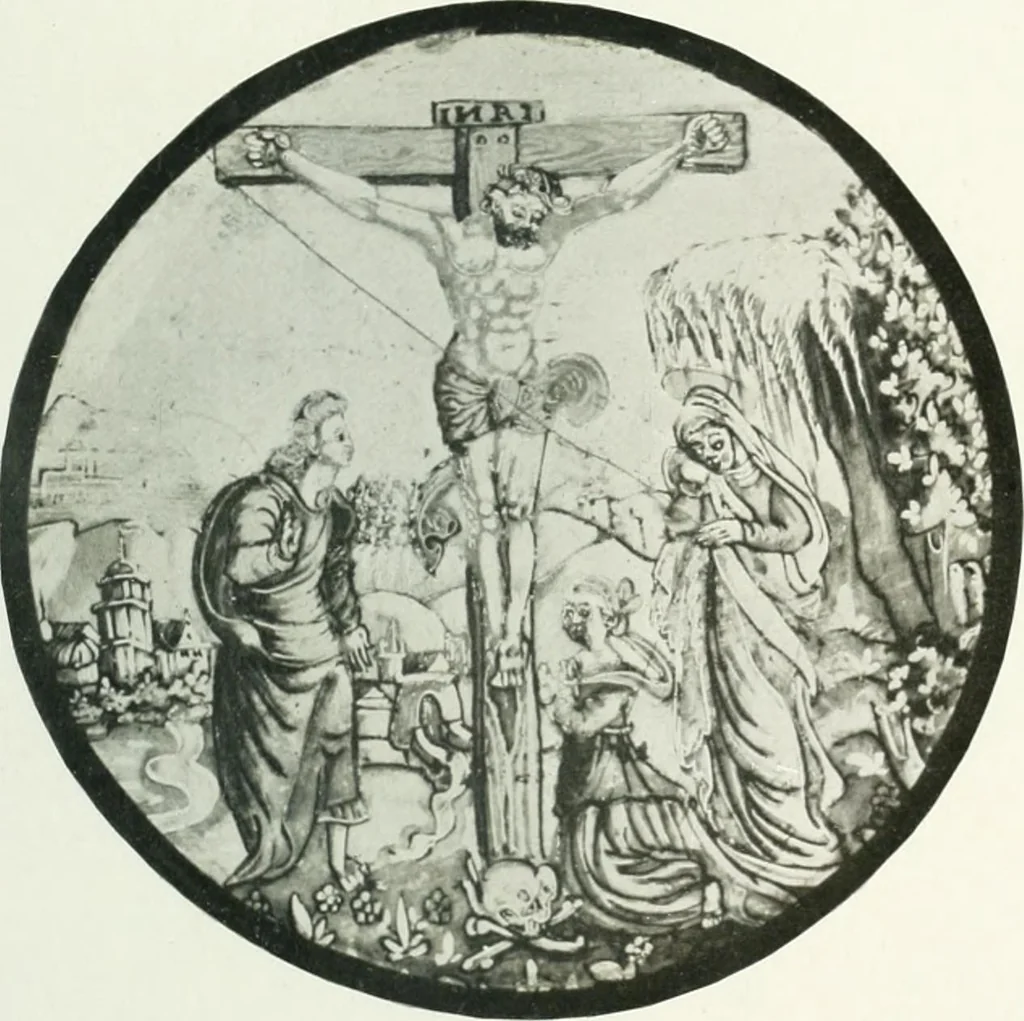 An illustration from Schwäbische Glasmalerei, 1912, leaf 154