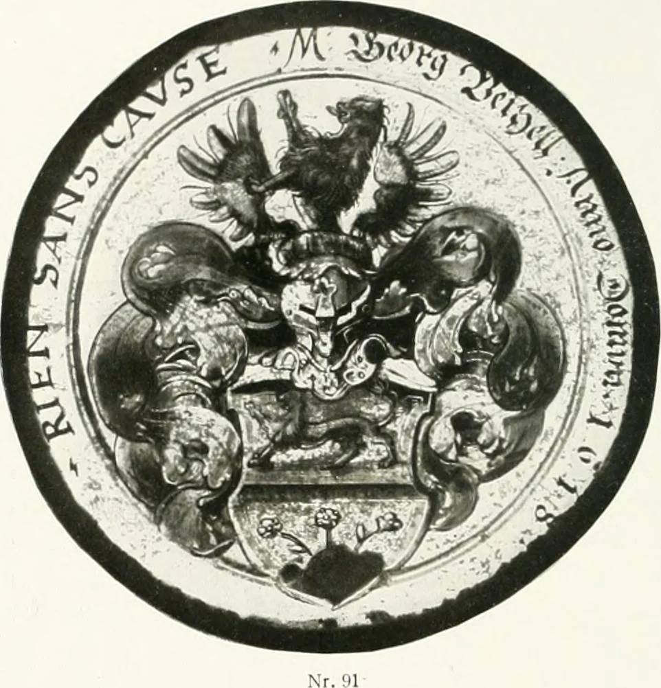 An illustration from Schwäbische Glasmalerei, 1912, leaf 155