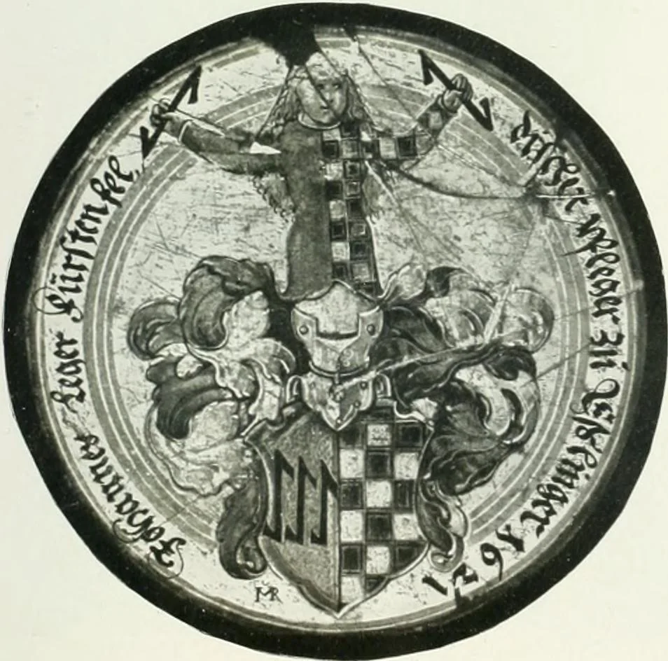 An illustration from Schwäbische Glasmalerei, 1912, leaf 156
