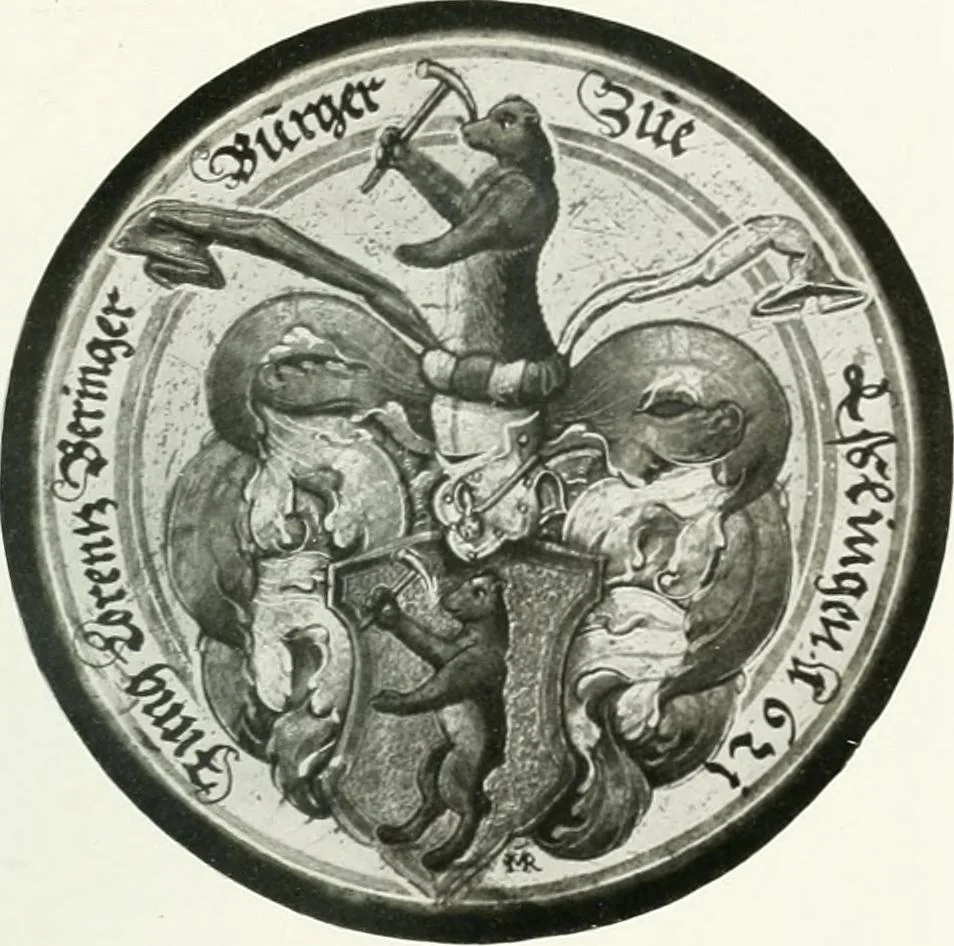 An illustration from Schwäbische Glasmalerei, 1912, leaf 156