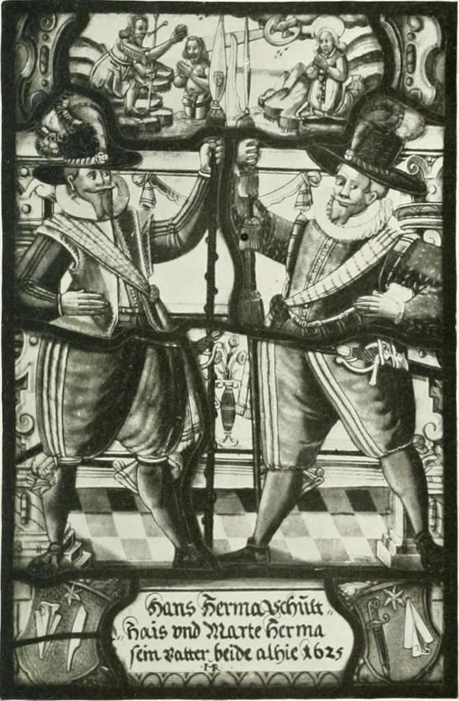An illustration from Schwäbische Glasmalerei, 1912, leaf 160