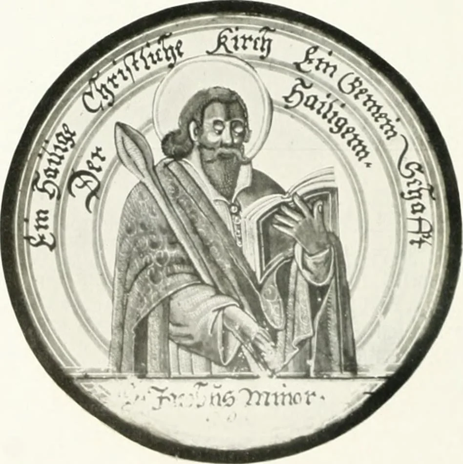 An illustration from Schwäbische Glasmalerei, 1912, leaf 161