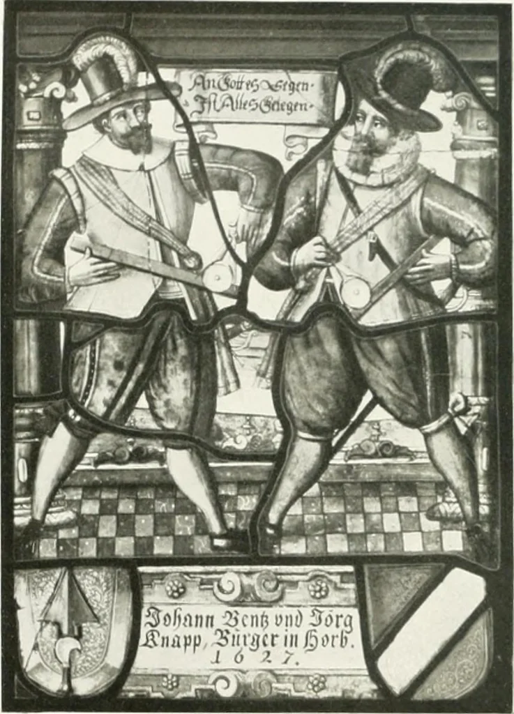 An illustration from Schwäbische Glasmalerei, 1912, leaf 167