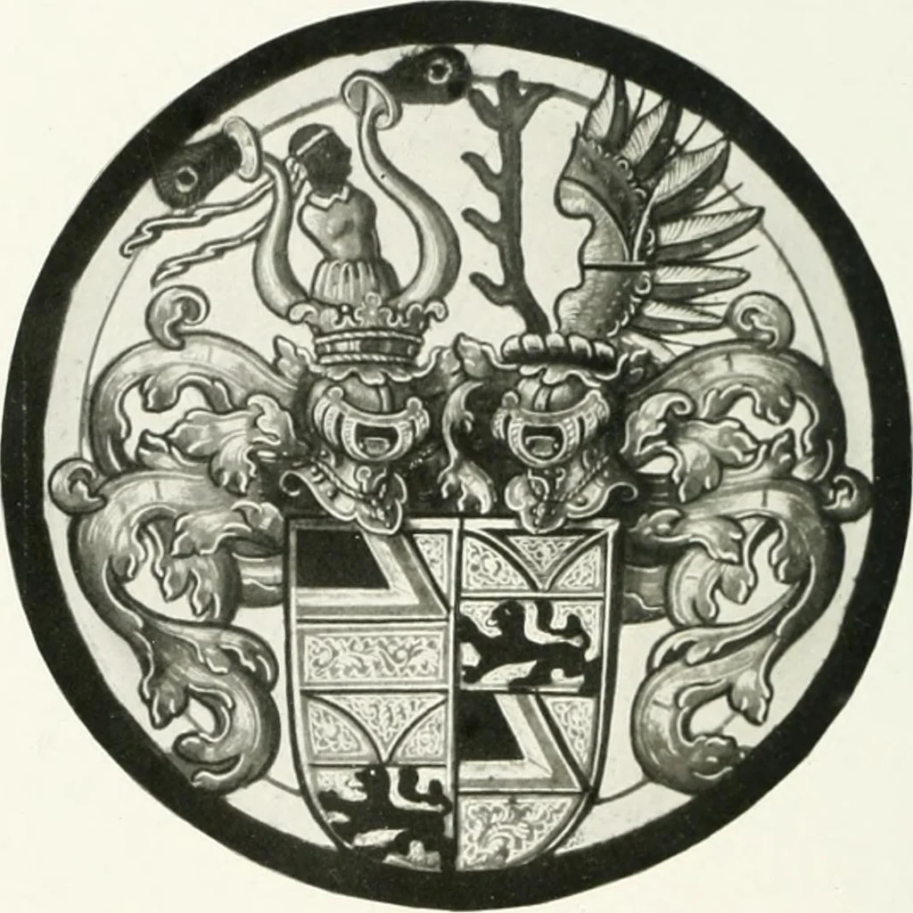 An illustration from Schwäbische Glasmalerei, 1912, leaf 173