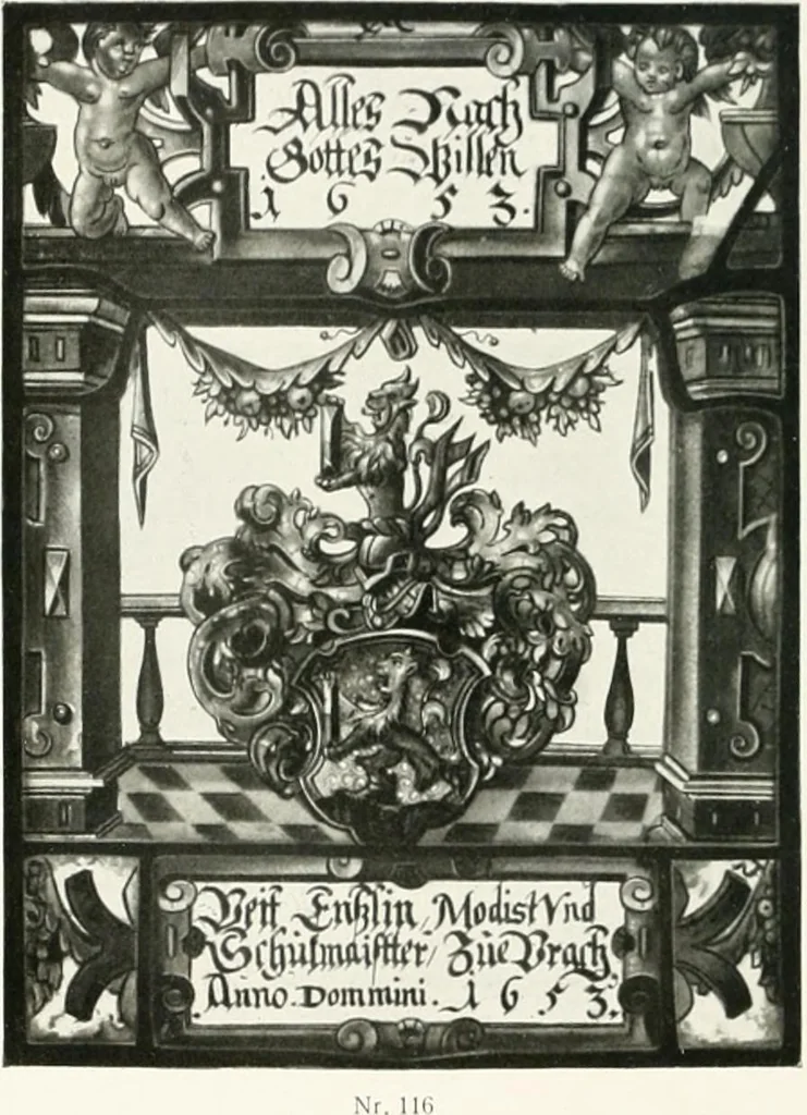 An illustration from Schwäbische Glasmalerei, 1912, leaf 175
