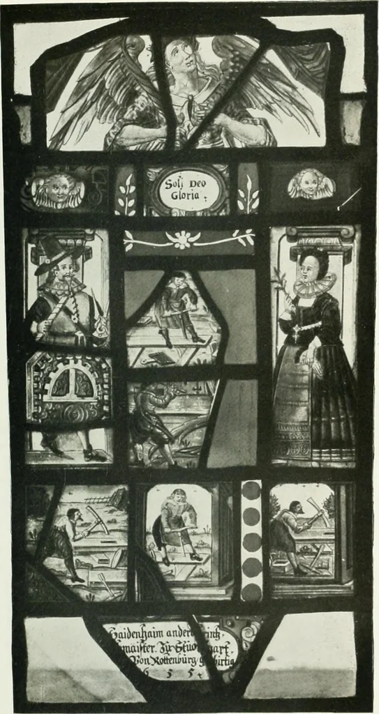 An illustration from Schwäbische Glasmalerei, 1912, leaf 176