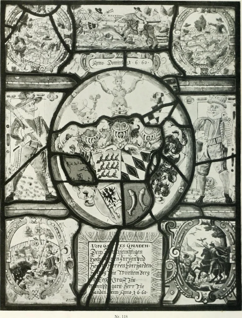 An illustration from Schwäbische Glasmalerei, 1912, leaf 177