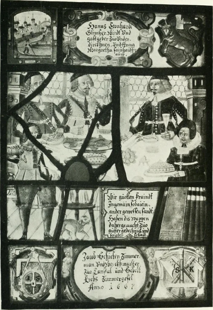 An illustration from Schwäbische Glasmalerei, 1912, leaf 178