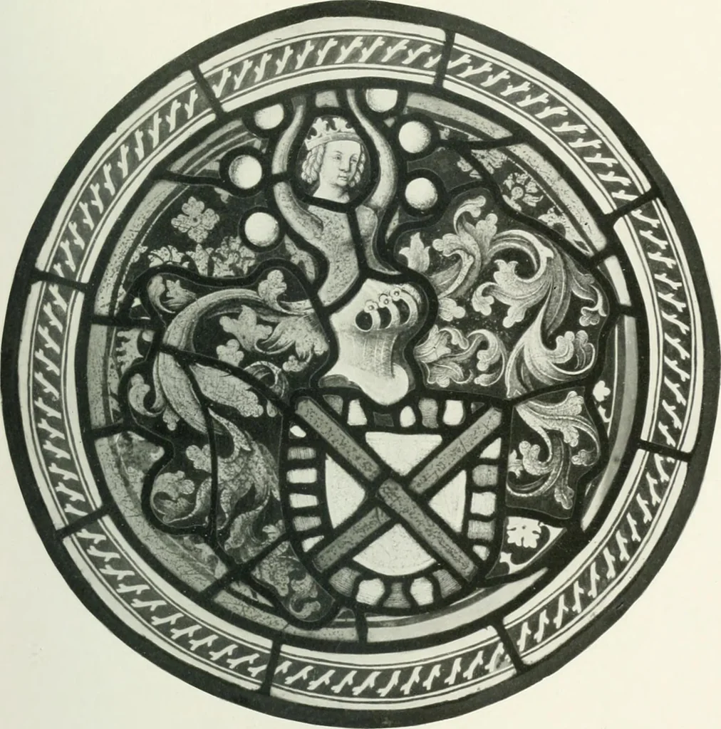 An illustration from Schwäbische Glasmalerei, 1912, leaf 98