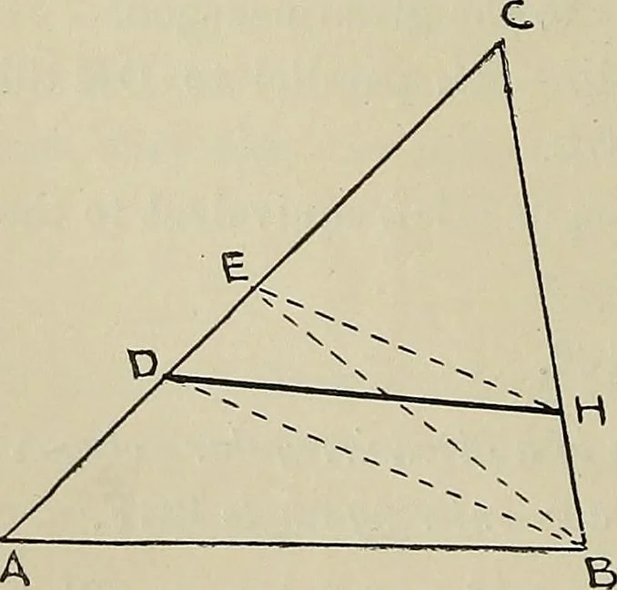 An illustration from Science and art drawing : complete geometrical course ; consisting of plane and solid geometry, orthographic and isometric projection, projection of shadow's the principles of map projection, graphic arithmetic and graphic statics, 1895, leaf 115