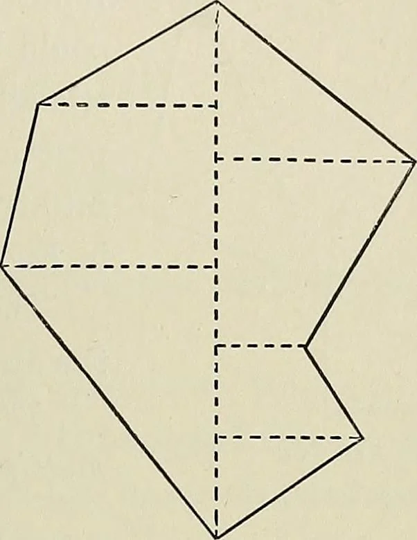 An illustration from Science and art drawing : complete geometrical course ; consisting of plane and solid geometry, orthographic and isometric projection, projection of shadow's the principles of map projection, graphic arithmetic and graphic statics, 1895, leaf 162