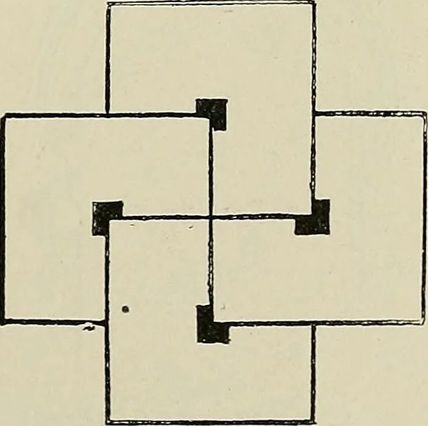 An illustration from Science and art drawing : complete geometrical course ; consisting of plane and solid geometry, orthographic and isometric projection, projection of shadow's the principles of map projection, graphic arithmetic and graphic statics, 1895, leaf 52