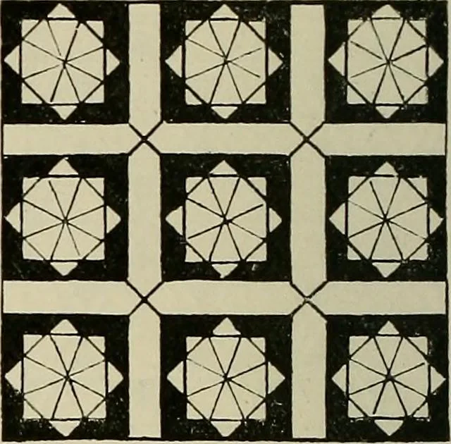 An illustration from Science and art drawing : complete geometrical course ; consisting of plane and solid geometry, orthographic and isometric projection, projection of shadow's the principles of map projection, graphic arithmetic and graphic statics, 1895, leaf 53