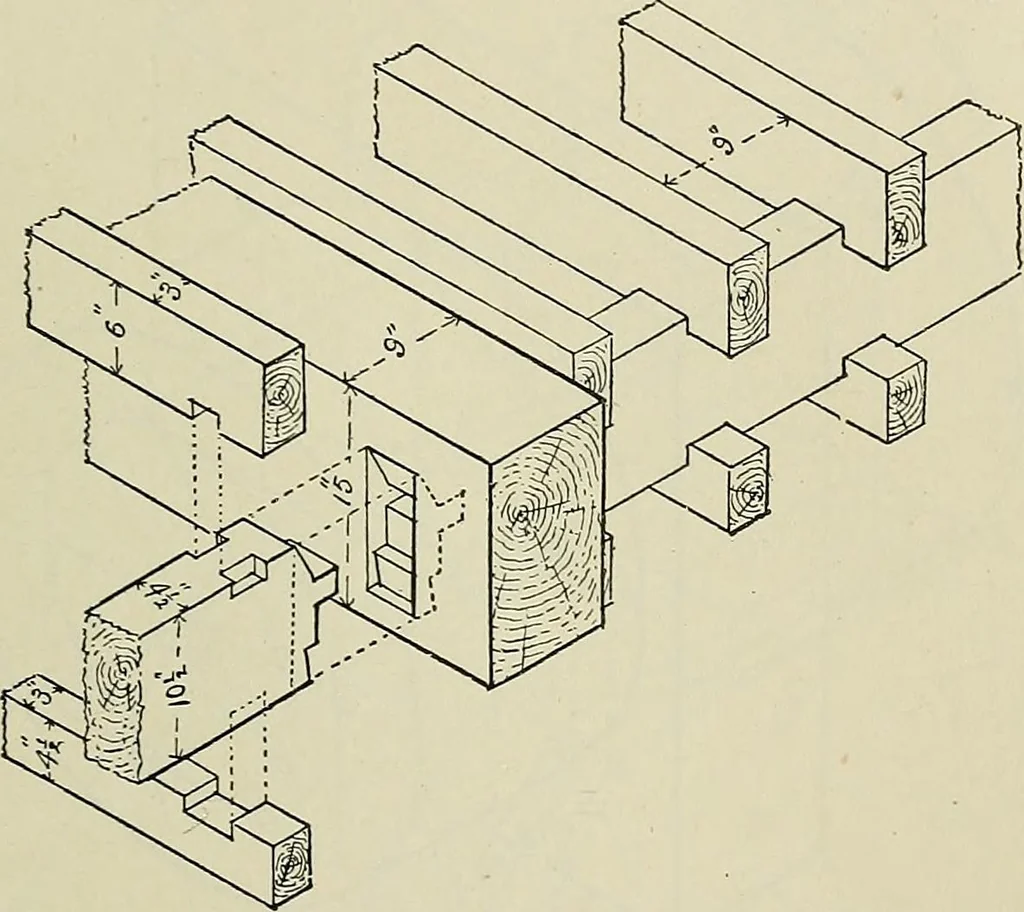 An illustration from Science and art drawing : complete geometrical course ; consisting of plane and solid geometry, orthographic and isometric projection, projection of shadow's the principles of map projection, graphic arithmetic and graphic statics, 1895, leaf 536