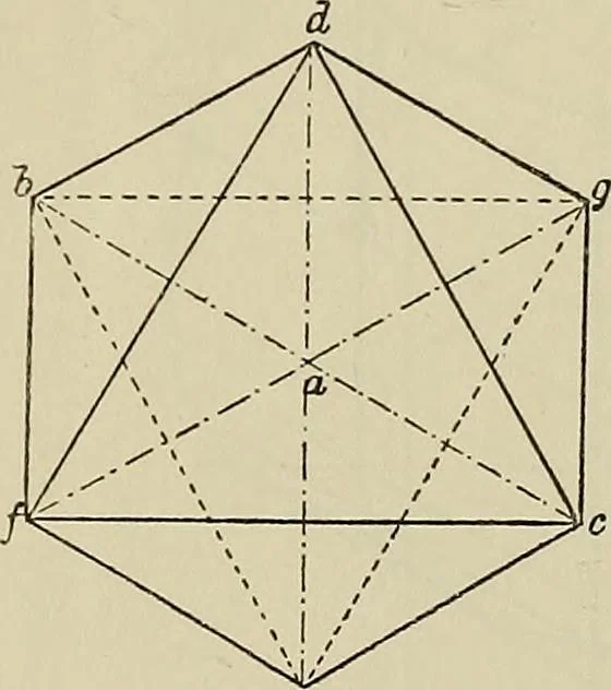 An illustration from Science and art drawing : complete geometrical course ; consisting of plane and solid geometry, orthographic and isometric projection, projection of shadow's the principles of map projection, graphic arithmetic and graphic statics, 1895, leaf 539