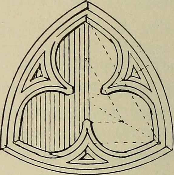 An illustration from Science and art drawing : complete geometrical course ; consisting of plane and solid geometry, orthographic and isometric projection, projection of shadow's the principles of map projection, graphic arithmetic and graphic statics, 1895, leaf 81