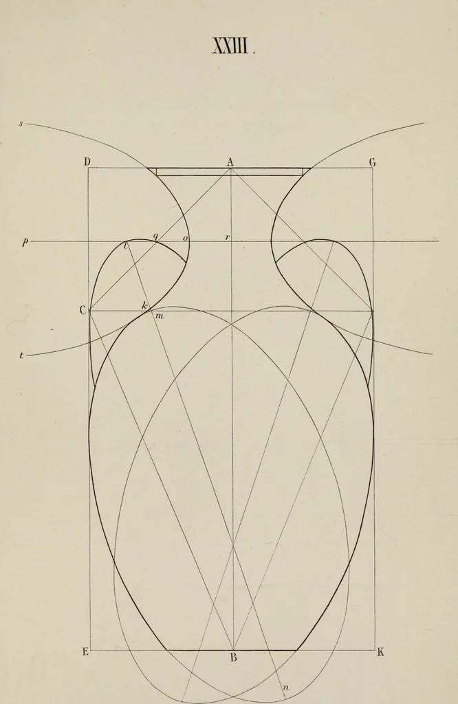 An illustration from The science of beauty, as developed in nature and applied in art, 1856, leaf 164
