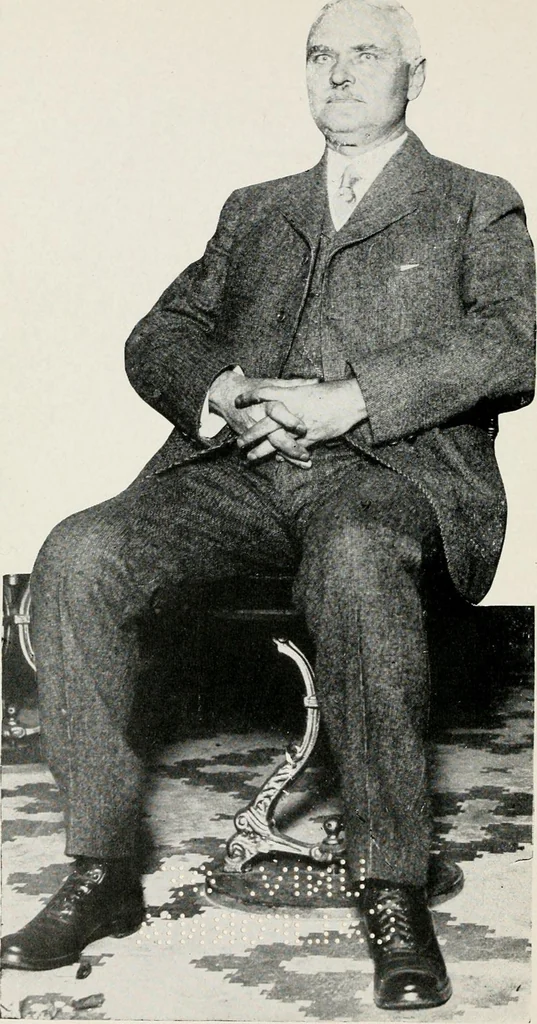 An illustration from The science of judging men, 1917, leaf 147
