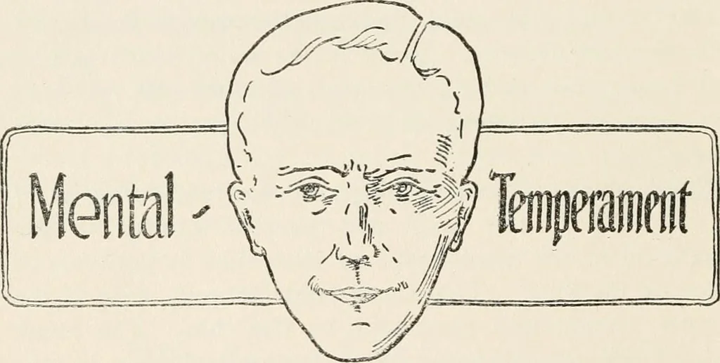 An illustration from The science of judging men, 1917, leaf 33
