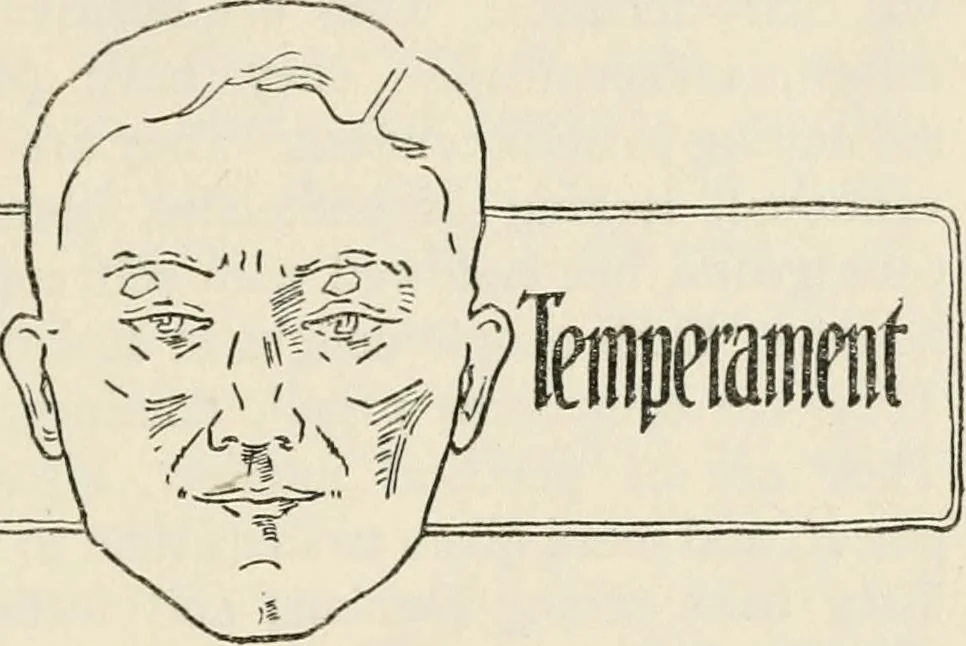 An illustration from The science of judging men, 1917, leaf 36