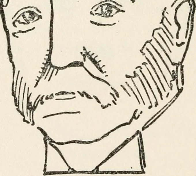 An illustration from The science of judging men, 1917, leaf 57