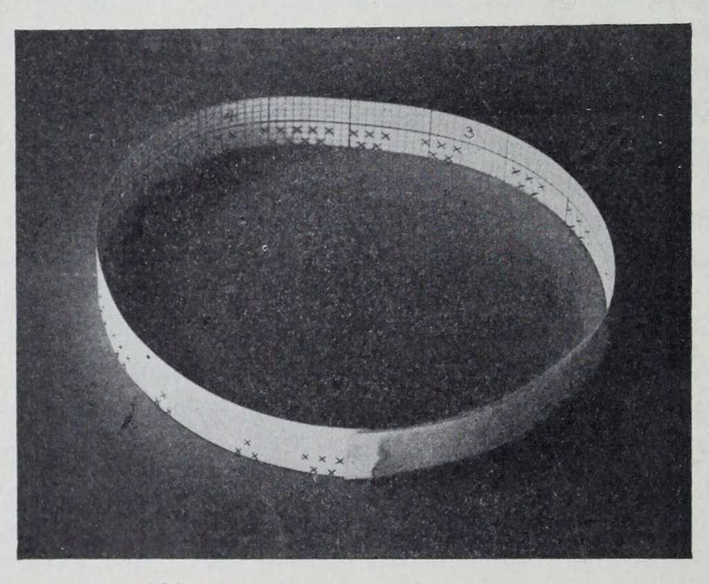 An illustration from The science of knitting : an illustrated reference book of the elementary principles of knit fabrics and machine knitting, including fundamental conventions, definitions, rules, formulas and tables, for the student, operator, manufacturer and analyst, 1914, leaf 260