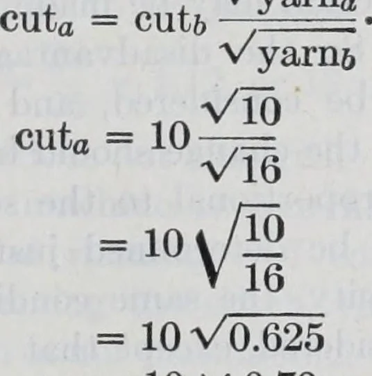 An illustration from The science of knitting : an illustrated reference book of the elementary principles of knit fabrics and machine knitting, including fundamental conventions, definitions, rules, formulas and tables, for the student, operator, manufacturer and analyst, 1914, leaf 277