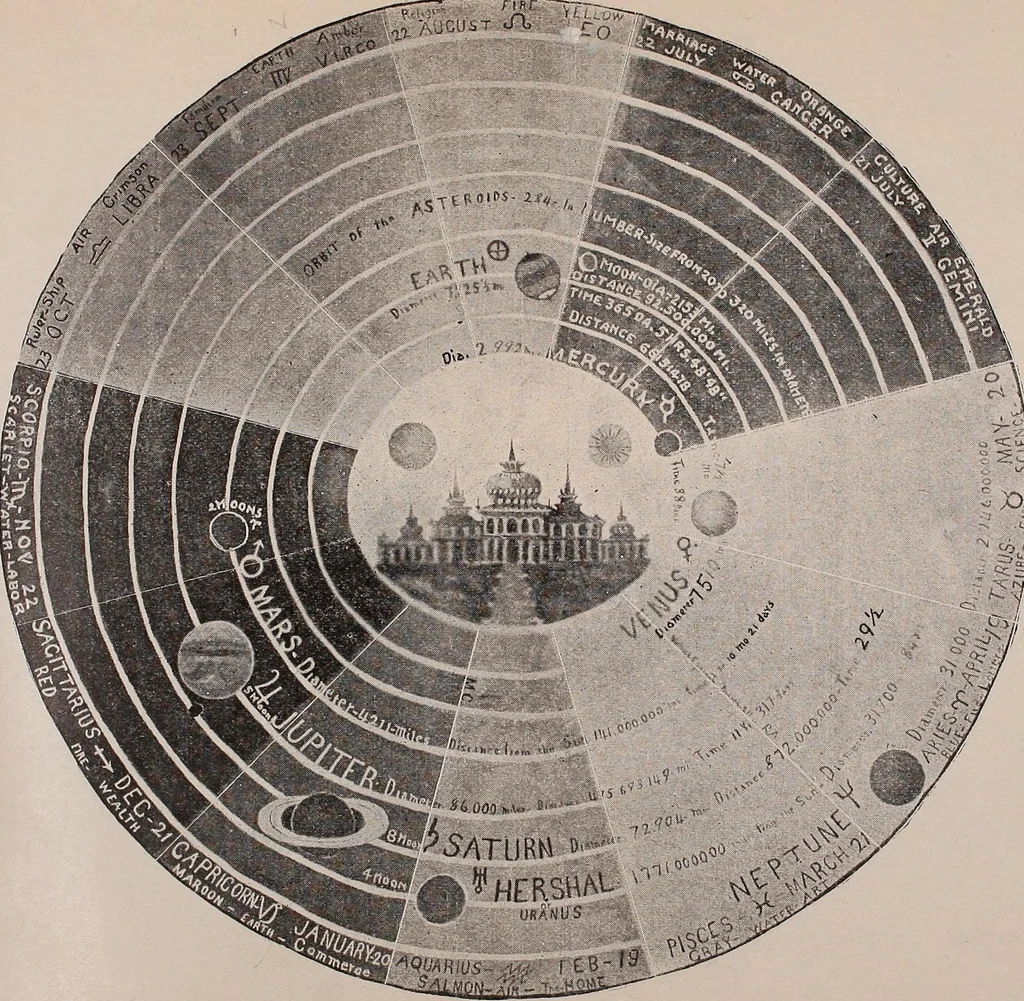 An illustration from The science of palmistry and its relations to astrology and phrenology, 1901, leaf 14