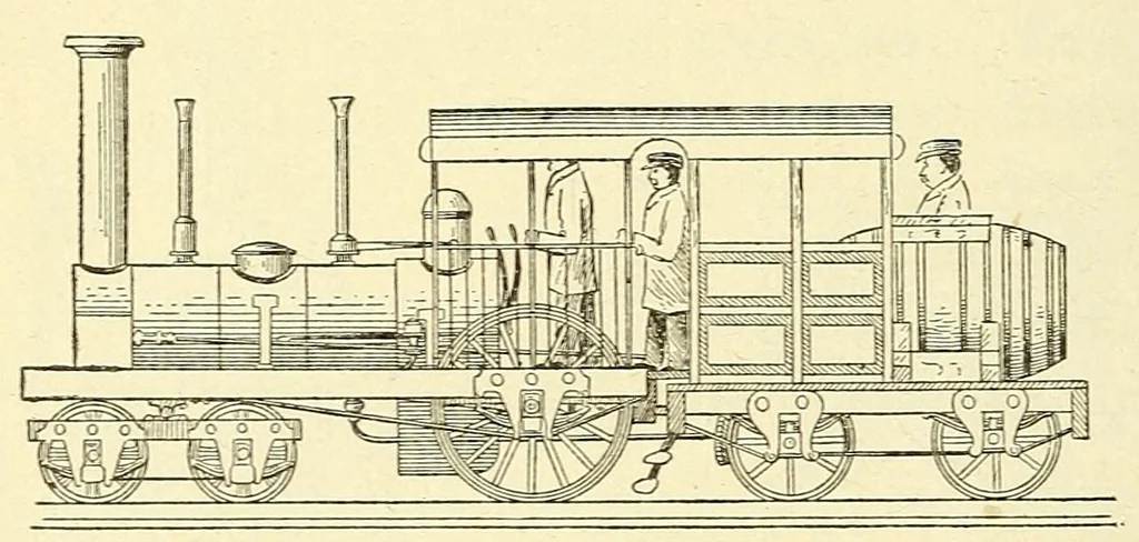 An illustration from The science of railways, 1904, leaf 42