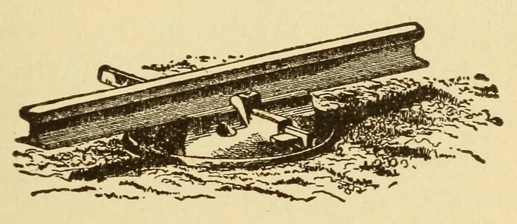 An illustration from The science of railways, 1904, leaf 315