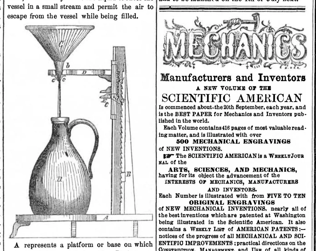 An illustration from Scientific American, Vol. 9, No. 42 (July 1854), 1854, leaf 7