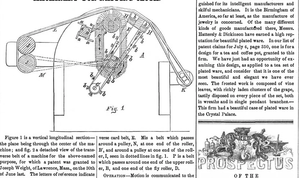 An illustration from Scientific American, Vol. 9, No. 49 (August 1854), 1854, leaf 7