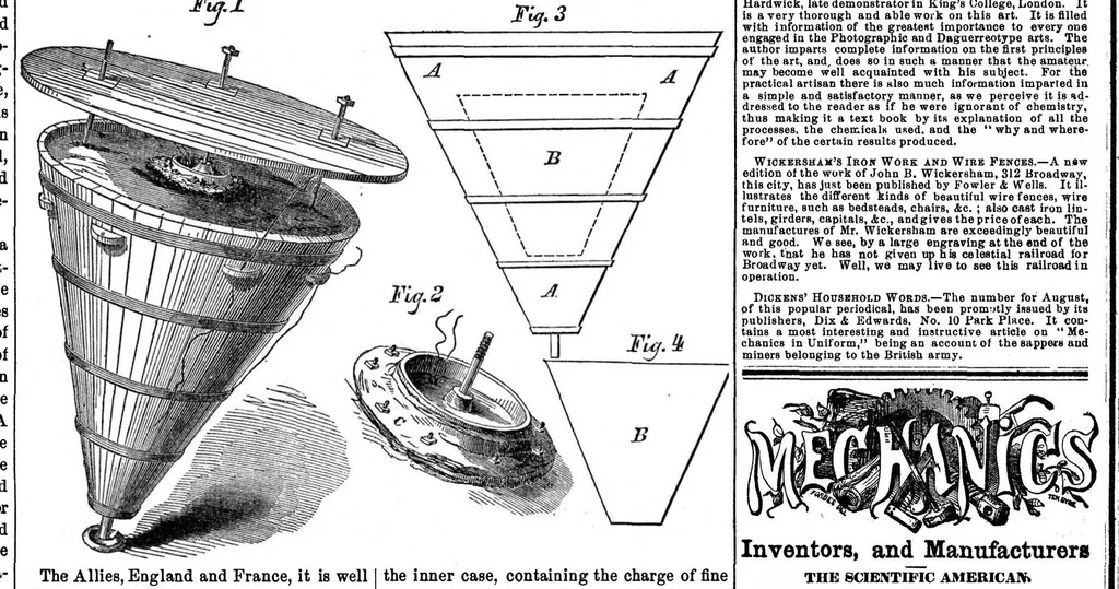 An illustration from Scientific American, Vol. 10, No. 46 (July 1855), 1855, leaf 7