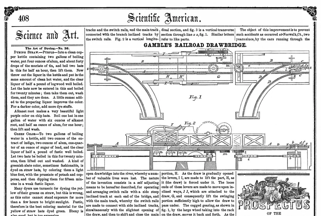 An illustration from Scientific American, Vol. 10, No. 51 (September 1855), 1855, leaf 7