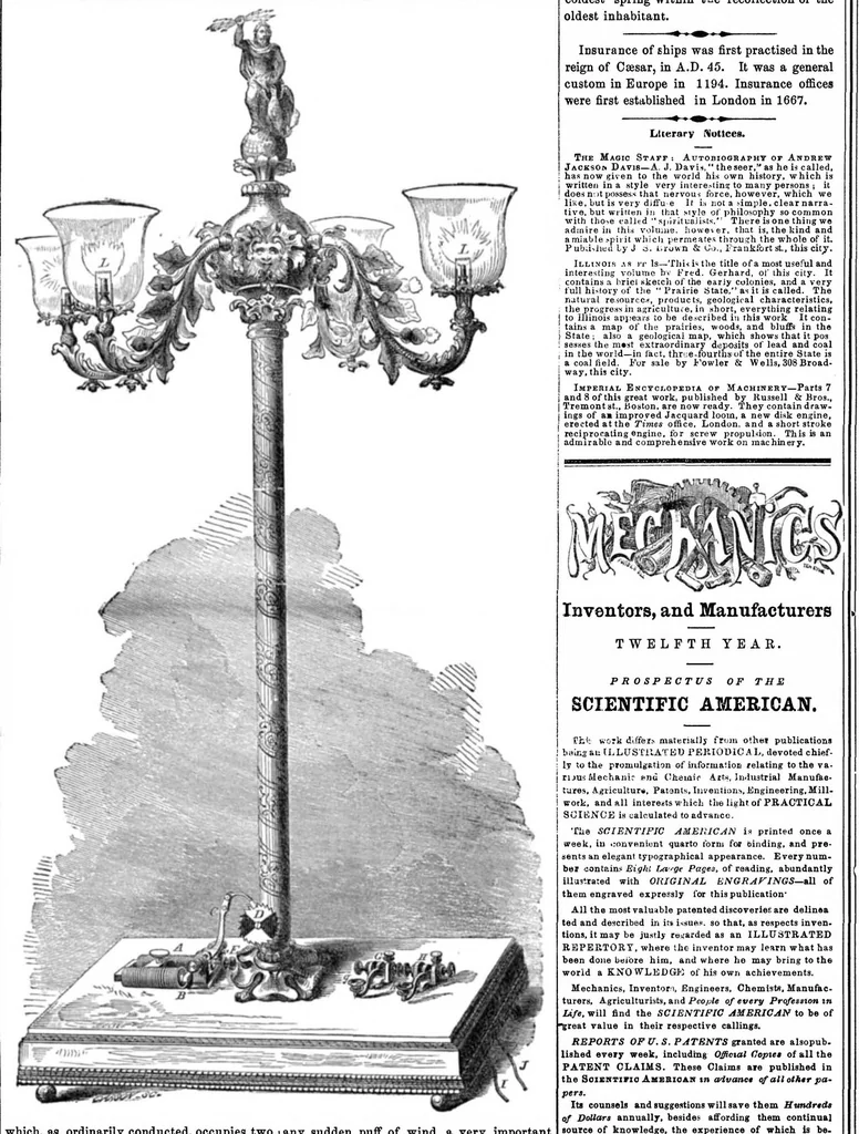 An illustration from Scientific American, Vol. 12, No. 40 (June 1857), 1857, leaf 7