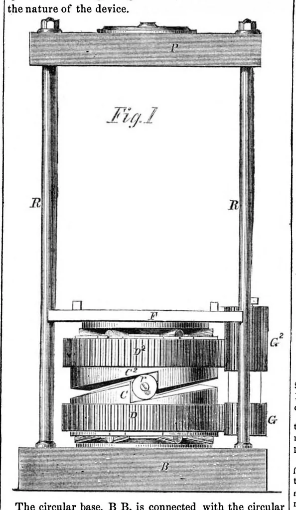 An illustration from Scientific American, Vol. 1, No. 13 (September 1859), 1859, leaf 15