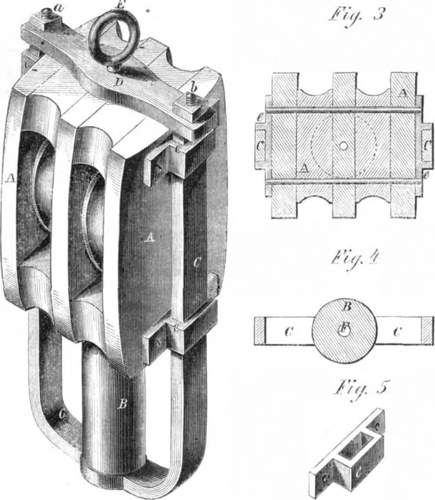 An illustration from Scientific American, Vol. 6, No. 19 (May 1862), 1862, leaf 15