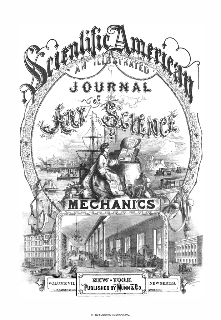 An illustration from Scientific American, Vol. 7, No. 1 (July 1862), 1862, leaf 0