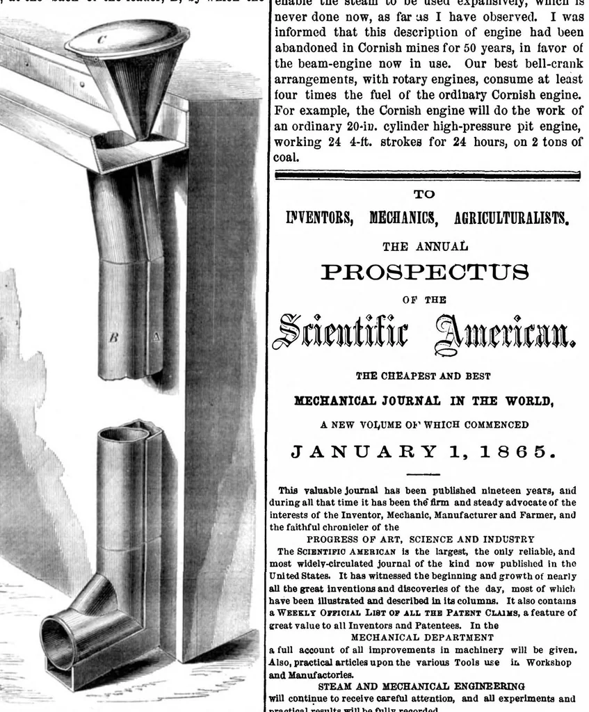 An illustration from Scientific American, Vol. 12, No. 7 (February 1865), 1865, leaf 15