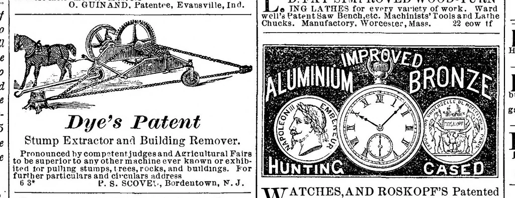 An illustration from Scientific American, Vol. 19, No. 6 (August 1868), 1868, leaf 14