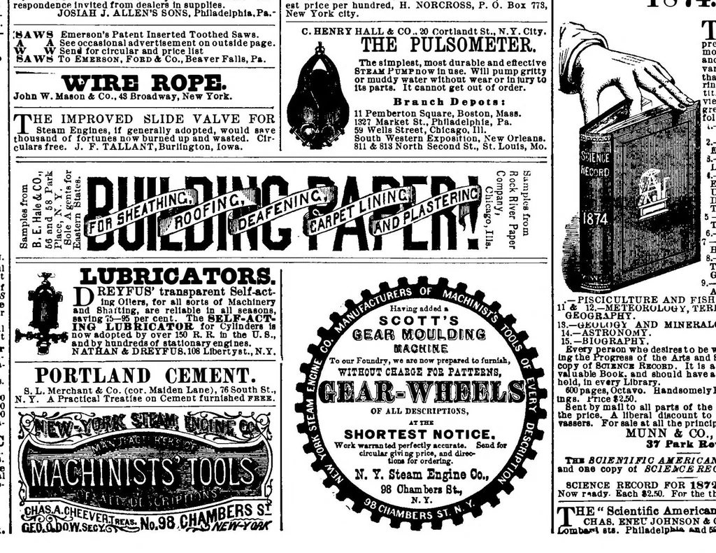 An illustration from Scientific American, Vol. 30, No. 12 (March 1874), 1874, leaf 15
