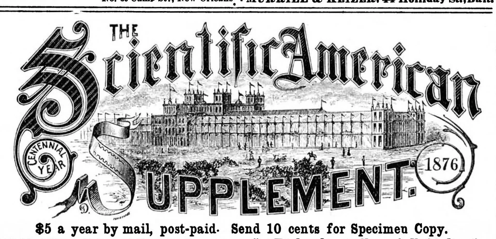 An illustration from Scientific American, Vol. 34, No. 2 (January 1876), 1876, leaf 15