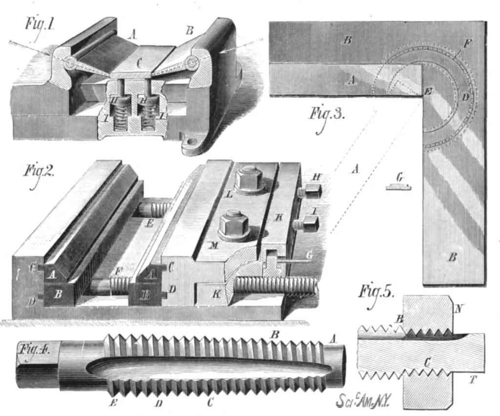 An illustration from Scientific American, Vol. 38, No. 16 (April 1878), 1878, leaf 6