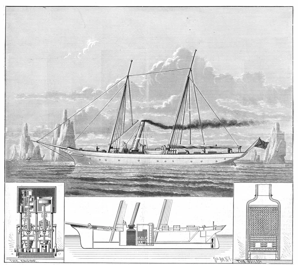 An illustration from Scientific American, Vol. 43, No. 6 (August 1880), 1880, leaf 8