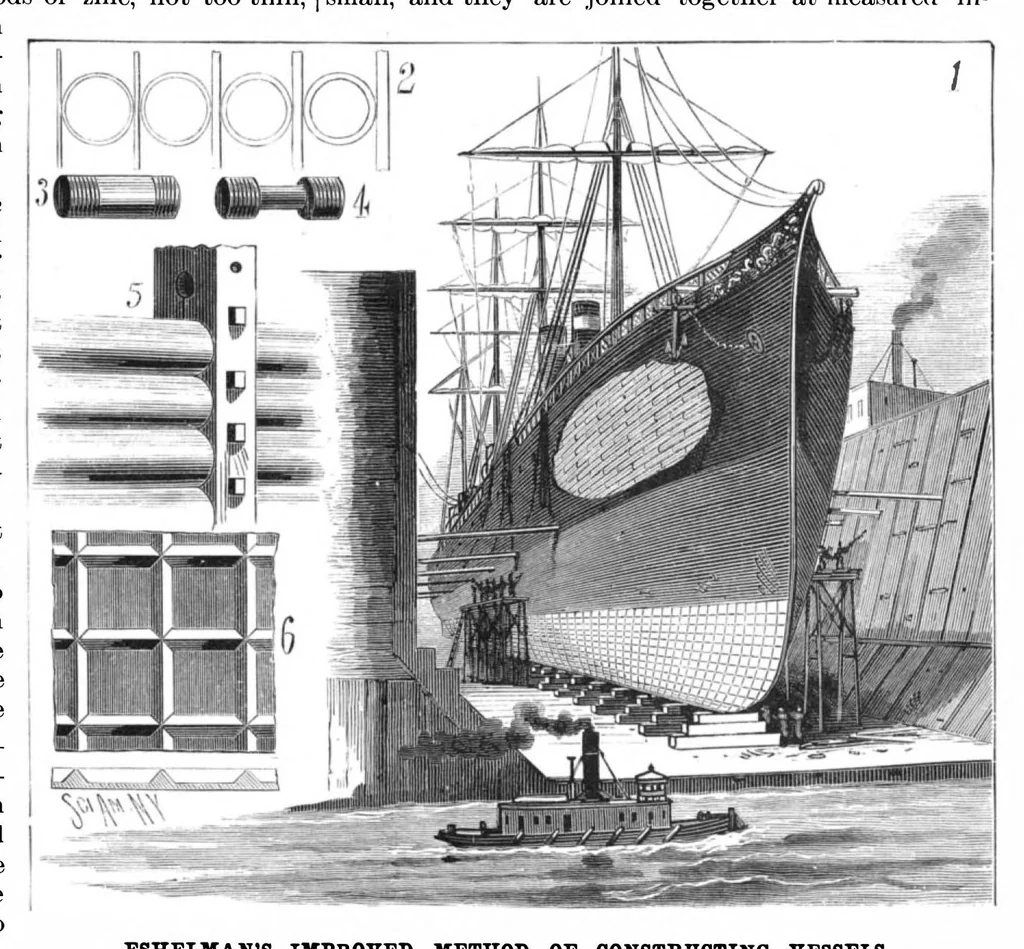 An illustration from Scientific American, Vol. 52, No. 15 (April 1885), 1885, leaf 7