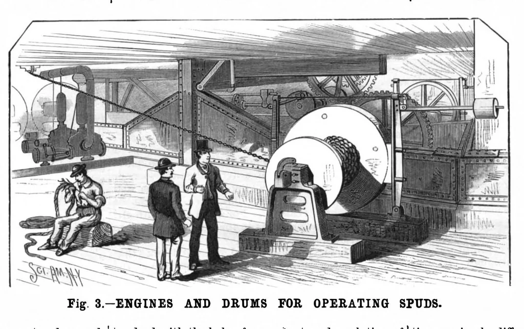 An illustration from Scientific American, Vol. 53, No. 7 (August 1885), 1885, leaf 7