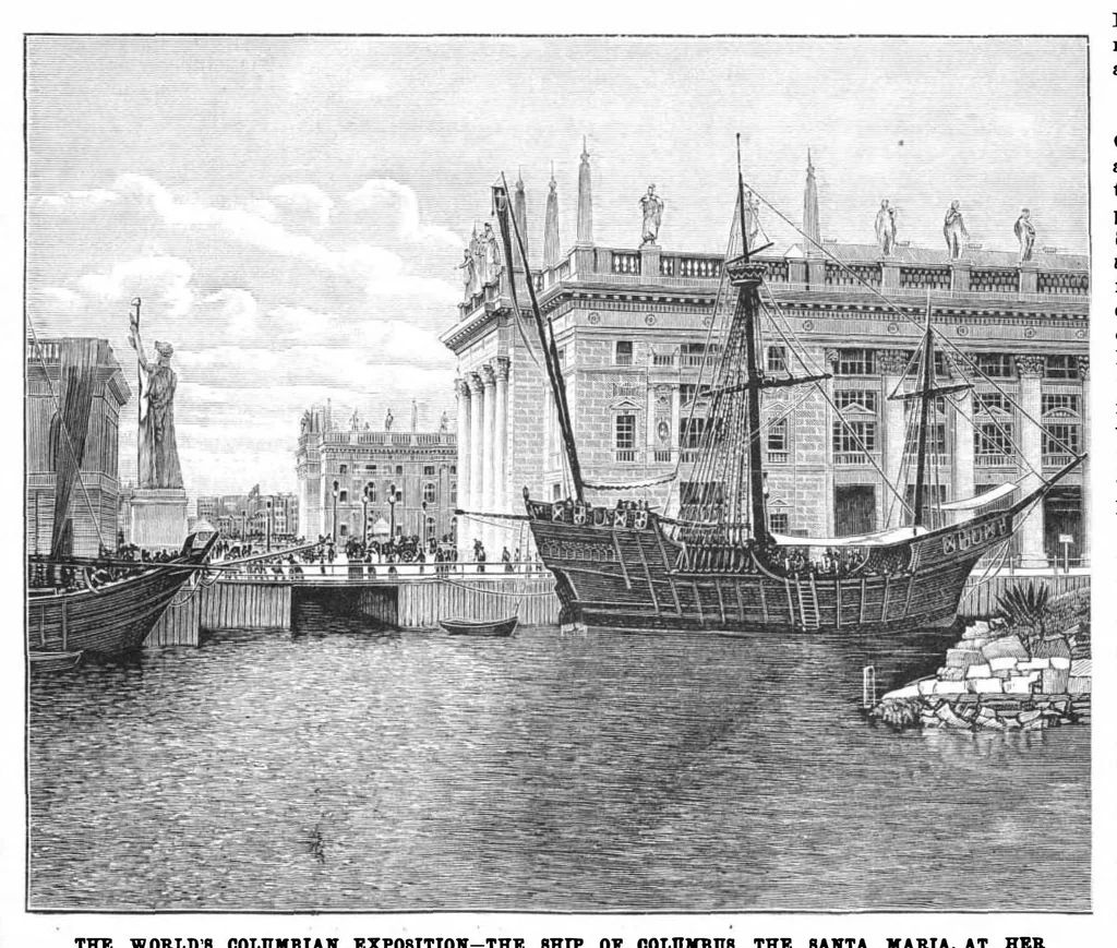 An illustration from Scientific American, Vol. 69, No. 9 (August 1893), 1893, leaf 8